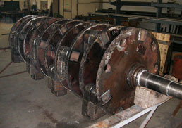 rotore per frantoio clinker - Cementerie - Cima S.p.A.